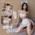 Sweet maid costume set - sexy lace lingerie outfit with french maid roleplay style & flirty ruffled trim