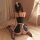 Seductive maid costume set for women featuring sexy lingerie sleepwear with pure allure uniform style, perfect for evening we...