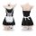 Sexy maid costume for women featuring an apron, lace details, and stockings, perfect for role play. plus size design availabl...