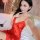 Sexy lace cami set in vibrant red, perfect for women seeking trendy sleepwear and loungewear inspired by european styles.