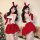 Sexy christmas bunny costume for women - festive new year cosplay outfit with red headband and bunny ears, perfect for naught...