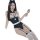 Sexy nurse costume for women featuring a tight-fitting bodysuit with lace details, holding a glass, perfect for roleplay outf...