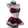 Elegant red plaid christmas-themed lingerie set featuring fluffy white trimmings, perfect for festive celebrations and sexy n...