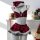 Genuine yun red christmas lingerie set featuring festive plaid design with santa hat, perfect for holiday sleepwear and new y...