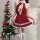 Ruotang new year red lace sleep dress - sensual bare-back nightgown for christmas & valentines day, featuring festive red lac...
