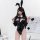 Sexy bunny girl latex-style bodysuit - cute & alluring lingerie for playful romance