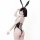 Sexy bunny costume set featuring semi-transparent material, perfect for cosplay and role play with bunny ears and stylish des...