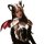 Sexy anime devil lingerie set featuring pu leather corset with cut-outs and ties, perfect for seductive allure.