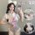 Kawaii-inspired swimsuit featuring backless design, perfect for cosplay enthusiasts seeking a touch of charm and allure.