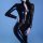 Glow cloud pu leather bodysuit - sexy motorcycle cosplay outfit with open-crotch design, bodycon shapewear