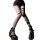Y2k sexy black bindings stockings - pure & spicy over-the-knee fishnet tights for jk style, featuring bold black straps and f...