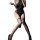 Gorgeous cloud sexy over-the-knee fishnet stockings - black lace-up rivet long tube socks for bold style