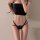 Ruiyun lace thong panties featuring sheer cut-out design, crisscross ties, and bow detail for sexy allure.