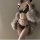 Sexy guiyun lingerie set featuring japanese lace design, elegant black bra with bows and matching panties, perfect for a dari...