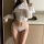 Gorgeous cloud sexy lingerie featuring a sheer mesh top with ruffles and a low-rise lace bikini set, perfect for an alluring ...