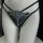 2026 fox embroidery lace mesh bikini panties featuring intricate fox design, sheer cutouts, and crisscross back detail.