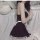 Sexy maid costume for women featuring a black dress with lace details, perfect for role play and at-home fun.