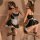 Sexy maid costume set featuring black and white outfit with lace details, perfect for role play and bedroom fun.