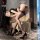 Night sensual open-crotch pantyhose set with fake panties & garter stockings – a4696, featuring elegant black stockings and...