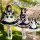 Three girls wearing adorable maid outfits with bows, perfect for cosplay or daily wear, featuring stylish designs and cute de...