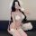 Adorable bunny lingerie set with fluffy hood and fuzzy details, perfect for kawaii cosplay. premium no-remove design for comf...