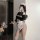Sexy cute maid costume set for small bust, perfect for seductive role play ensembles with elegant design