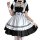 Adorable japanese lolita maid dress featuring soft fabric, ruffled sleeves, and a layered skirt perfect for cosplay or daily ...
