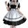 Adorable japanese lolita maid dress featuring cute ruffles and soft fabric, perfect for daily wear or stage performances.