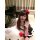 A woman poses playfully wearing an adorable kitty cat maid costume set, featuring a cute dress with fluffy accessories, perfe...