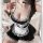 Sexy busty plus size french maid outfit with cleavage accent & playful charm