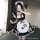 Adorable maid costume featuring kawaii cat design, perfect for lolita fashion and anime cosplay with petticoat and accessorie...