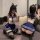 Adorable schoolgirl style lingerie set featuring cute jk uniform design with open-crotch bodysuit, perfect for women seeking ...