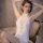Aifeier vintage lace cheongsam lingerie set - sheer mesh split dress with detachable bodice & silk-like sleepwear