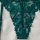 Teal lace bodysuit with floral pattern and open-crotch design, part of amazons new lace temptation lingerie set for women.