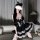 Amiye sexy lingerie set - black gothic lolita maid costume with lace trim & adjustable straps, featuring a black dress with w...