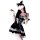 Amiye sexy lingerie set - black gothic lolita maid costume with lace trim & adjustable straps
