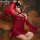 Huanqing ancient chinese costume lingerie set - seductive hanfu-inspired erotic outfit for women, featuring elegant red desig...