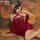 Huanqing ancient chinese costume lingerie set - seductive hanfu-inspired erotic outfit for women, featuring elegant red desig...