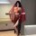 A woman models an ancient chinese court-style lingerie set featuring a sensual hanfu bodice with embroidery and a sheer flyin...