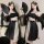 Two models showcase an ancient chinese hanfu lingerie set, featuring sheer sensual sleep dresses paired with elegant no-remov...