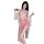 Vintage silk-embroidered cheongsam sleepwear set featuring sheer chiffon skirt and elegant bodice design.