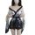Anime cosplay bodysuit with black tie belt, featuring intricate designs and off-shoulder style, perfect for themed parties an...