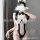 Anime maid costume set: sexy cosplay lingerie bodysuit with adjustable straps, soft fabric, and cute bunny ears.