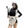 Anime maid cosplay uniform featuring cute lolita style one-piece outfit with black and white design, perfect for sexy sleepwe...