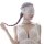 Elegant white lace eye mask paired with black lace details, perfect for sensual sleep or roleplay accessories.