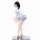 A figurine wearing a blue sweet-play lingerie skirt, featuring flirty cupcake design, high-waist slimming fit, and feminine r...