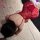 Red lace nightgown with floral embroidery, sheer camisole design, delicate back straps, perfect for sensual sleep sets.