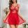Sexy sheer camisole with butterfly embroidery and lace mesh shorts set, perfect for women seeking trendy and elegant sleepwea...