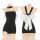 Black and white reversible lingerie set with oversized bow, featuring a crop top and ultra-short bodycon skirt.