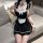 Sexy curious maid costume set - seductive lingerie outfit for adults, midnight temptation uniform ensemble